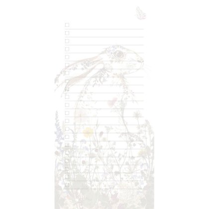 Wildflower Hare Magnetic Notepad