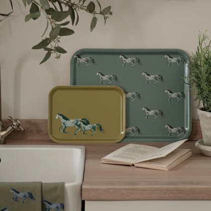 Sophie Allport Grey Horse Small Serving Tray