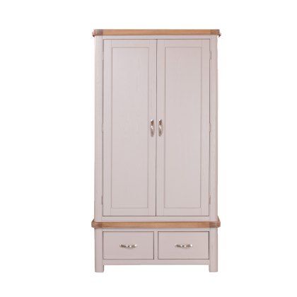 Gloucester Painted Double Door Wardrobe with 2 Drawers