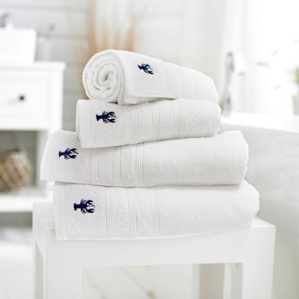 Lobster Creek Kaleidoscope White Towels