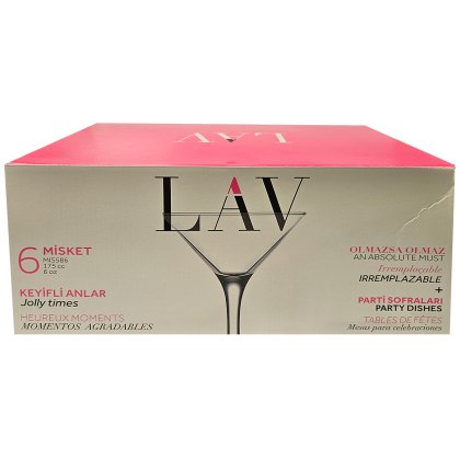 LAV Fame set of 6 Cocktail Glasses