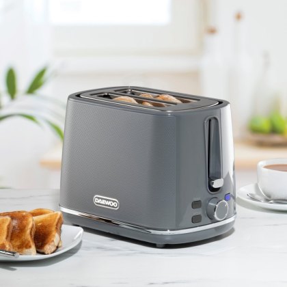 Daewoo Stirling 1.7L 2 Slice Toaster Grey