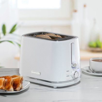 Daewoo Stirling 1.7L 2 Slice Toaster White