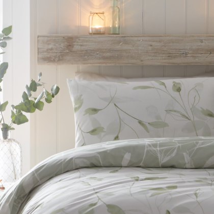 Drift Home Green Eliza Duvet Cover Set