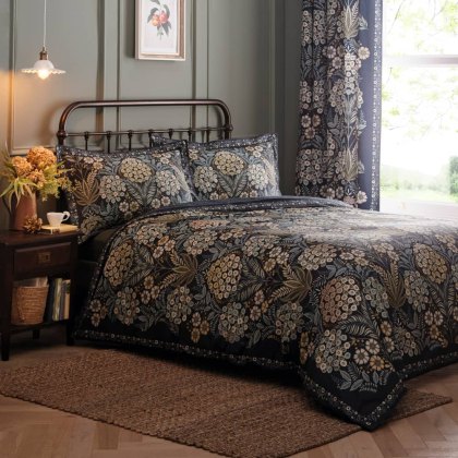 Appletree Navy Evelina Duvet Cover Set Appletree Navy Evelina Duvet Cover Set