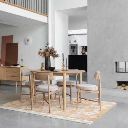 G Plan Winchester Oval Extending Dining Table and 4 Grey Flora Chairs G Plan Winchester Oval Extending Dining Table and 4 Grey Flora Chairs