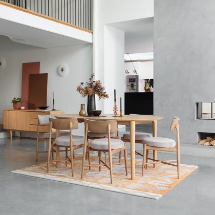 G Plan Winchester Oval Extending Dining Table and 6 Grey Flora Chairs G Plan Winchester Oval Extending Dining Table and 6 Grey Flora Chairs