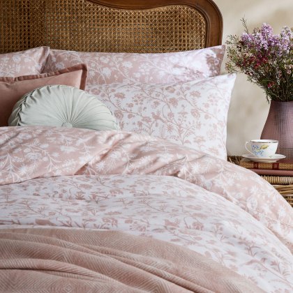 Laura Ashley Shepherds Purse Blush Pink Duvet Cover Set