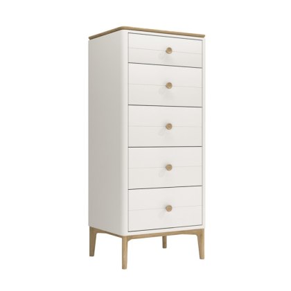 Anders Cashmere Tall 5 Drawer Chest