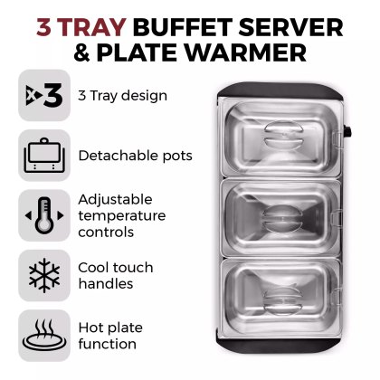 Tower 3 Tray Buffet Server