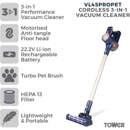 Tower VL45 Pro Pet Anti Tangle Vac