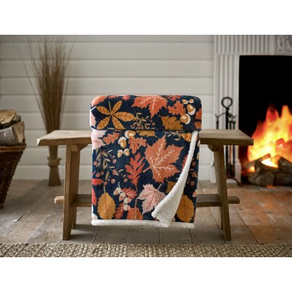 Deyongs Autumn Leaves Spice Biscuit Throw