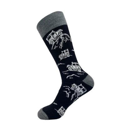 Eco Chic Black Landrover Eco-Friendly Bamboo Socks Eco Chic Black Landrover Eco-Friendly Bamboo Socks