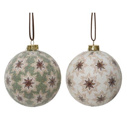 Kaemingk Green decorative polyfoam bauble Kaemingk Green decorative polyfoam bauble