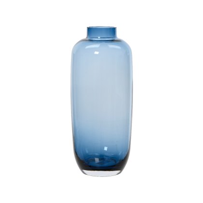 Kaemingk Vase glass solid colour blue Kaemingk Vase glass solid colour blue