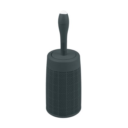 Addis Faux Hessian Charcoal Round Toilet Brush Addis Faux Hessian Charcoal Round Toilet Brush