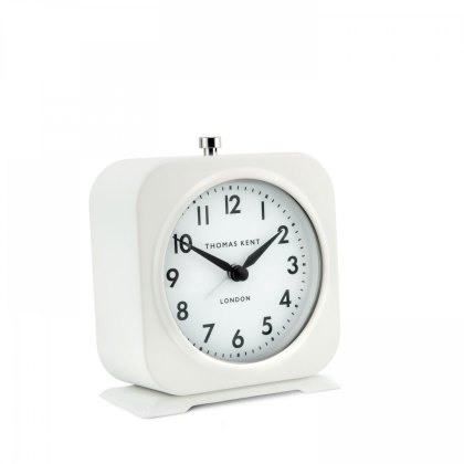 Art Marketing 5" Finch Alarm Clock Snowberry White Art Marketing 5" Finch Alarm Clock Snowberry White