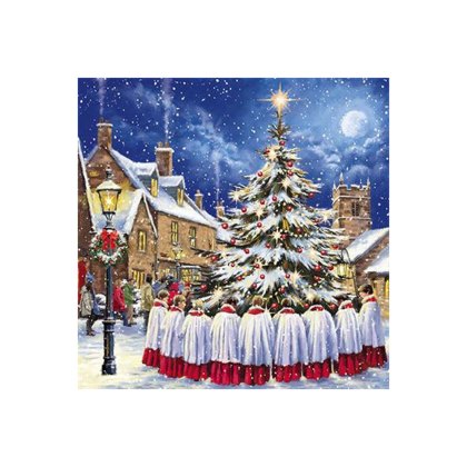 Charity Church Choir, Choir & Christmas Tree, Choir at the Village Cards