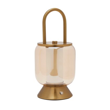 Hestia Bronze USB LED Touch Lamp Lantern Style Hestia Bronze USB LED Touch Lamp Lantern Style