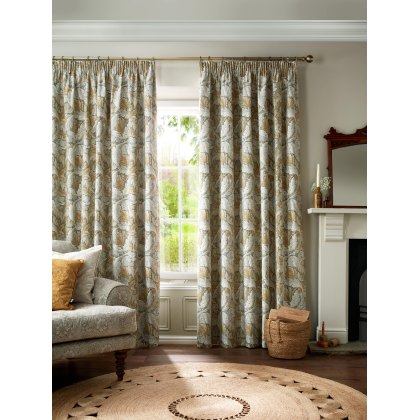 William Morris At Home Acanthus Flint Curtains William Morris At Home Acanthus Flint Curtains
