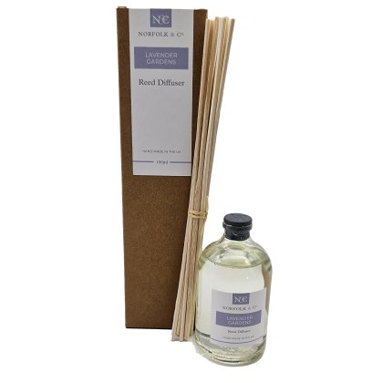 Norfolk & Co 100ml Reed Diffuser Lavender Gardens Norfolk & Co 100ml Reed Diffuser Lavender Gardens