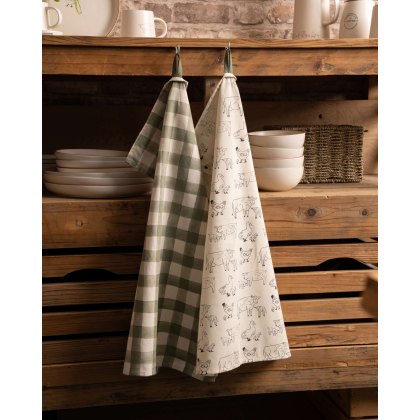 Woodbury Lane 2 Set of Tea Towels