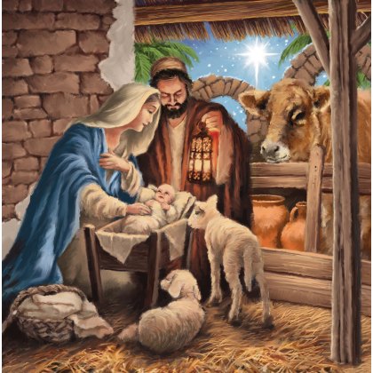 Charity Nativity and Three Kings 16 Cards