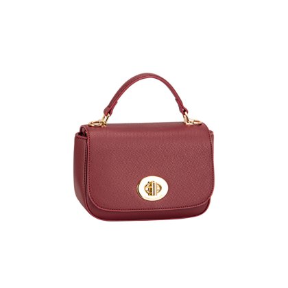David Jones Flap Clasp Handbag Bordeaux David Jones Flap Clasp Handbag Bordeaux
