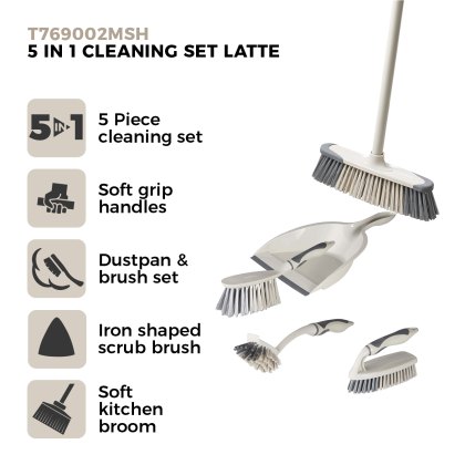 Tower 5-in-1 Cleaning Set Latte & Grey