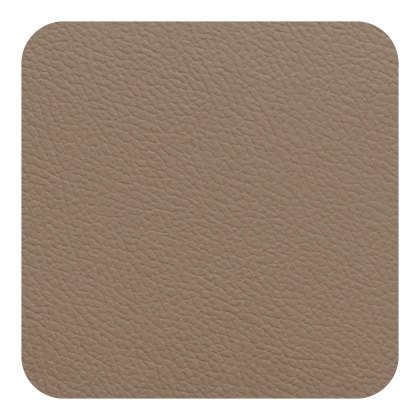 Tradestock Taupe Sandstone Flexi Faux Leather Coasters set of 4