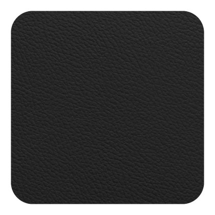 Tradestock Rust Black Flexi Faux Leather Coasters set of 4