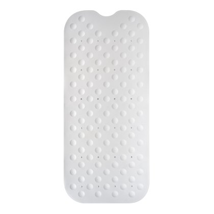 Showerdrape Orbit White Extra Long Anti Slip Bath Mat Showerdrape Orbit White Extra Long Anti Slip Bath Mat