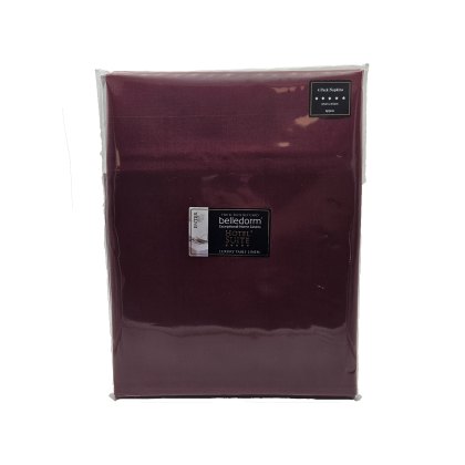 Belledorm Amalfi Pack of 4 Napkins Maroon Belledorm Amalfi Pack of 4 Napkins Maroon