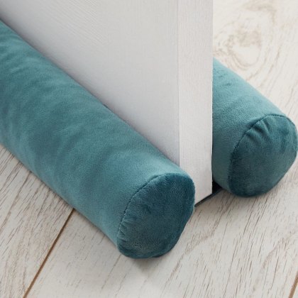 Catherine Lansfield Teal Double Sided Draught Excluder