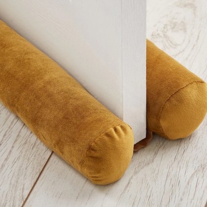 Catherine Lansfield Ochre Double Sided Draught Excluder