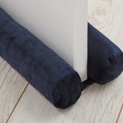 Catherine Lansfield Navy Double Sided Draught Excluder