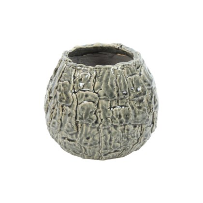 Felicitas Small Round Grey Flowerpot Felicitas Small Round Grey Flowerpot