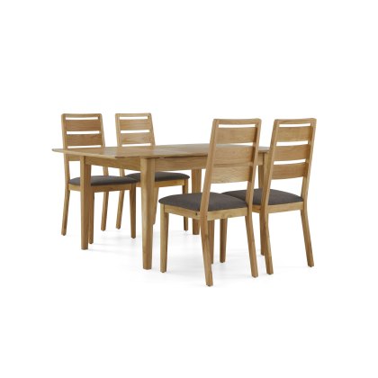 Sand Banks Small Extending Dining Table and 4 Ladderback Chairs Sand Banks Small Extending Dining Table and 4 Ladderback Chairs