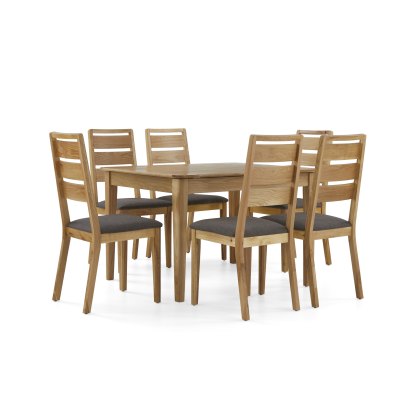 Sand Banks Small Extending Dining Table and 6 Ladderback Chairs Sand Banks Small Extending Dining Table and 6 Ladderback Chairs
