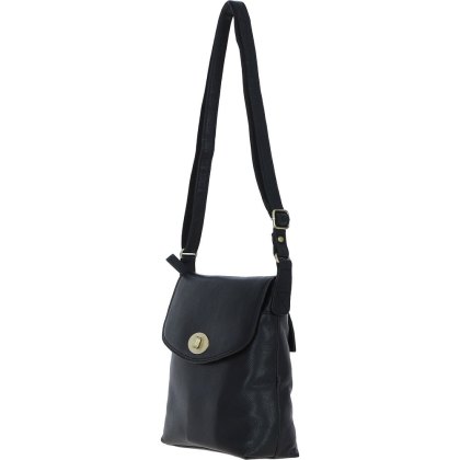 Ashwood Leather Black Crossbody Bag