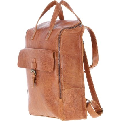 Ashwood Leather Tommy Large Tan Backpack