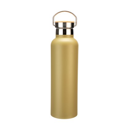 &Again Double Wall Bottle with Bamboo Lid Olive