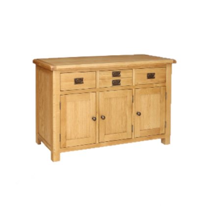 Norfolk Oak Editions 3 Door 3 Drawer Sideboard