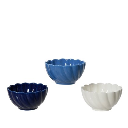Kaemingk Set of 3 Stoneware Tapas Bowls Kaemingk Set of 3 Stoneware Tapas Bowls