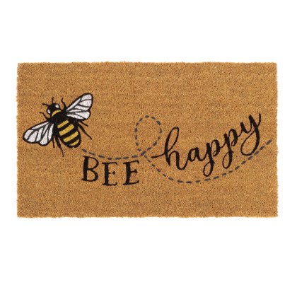 My Mat Printed Coir Bee Happy 45x75cm My Mat Printed Coir Bee Happy 45x75cm