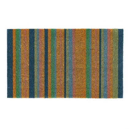 My Mat Printed Coir Blues Stripe 45x75cm My Mat Printed Coir Blues Stripe 45x75cm