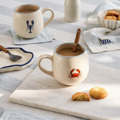 Sophie Allport Lobster and Crab Stoneware Mug Sophie Allport Lobster and Crab Stoneware Mug