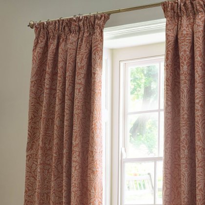 Morris & Co Acorn Curtains Brick