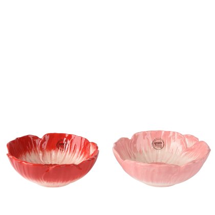 Kaemingk Assorted Dolomite Shiny Poppy Bowl Kaemingk Assorted Dolomite Shiny Poppy Bowl