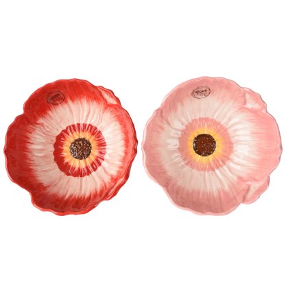 Kaemingk Assorted Dolomite Shiny Poppy Bowl